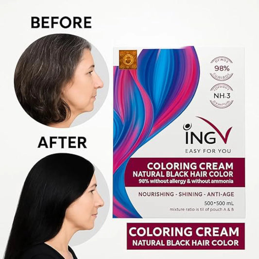 INGV Hair Colour ( Family Pack ) ( Pack of Two ) ( 2*500ml + 2*500ML )